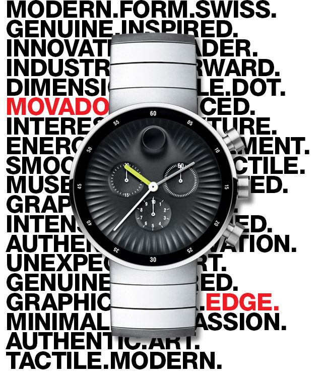 The new Movado Edge; Museum quality design